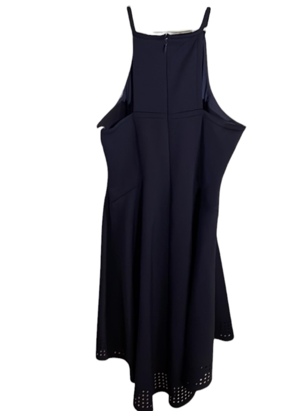 LILLY PULITZER Aurelie Midi Navy Laser-Cut Fit & Flare Dress Size XS -- LUXURY!! - Picture 5 of 11
